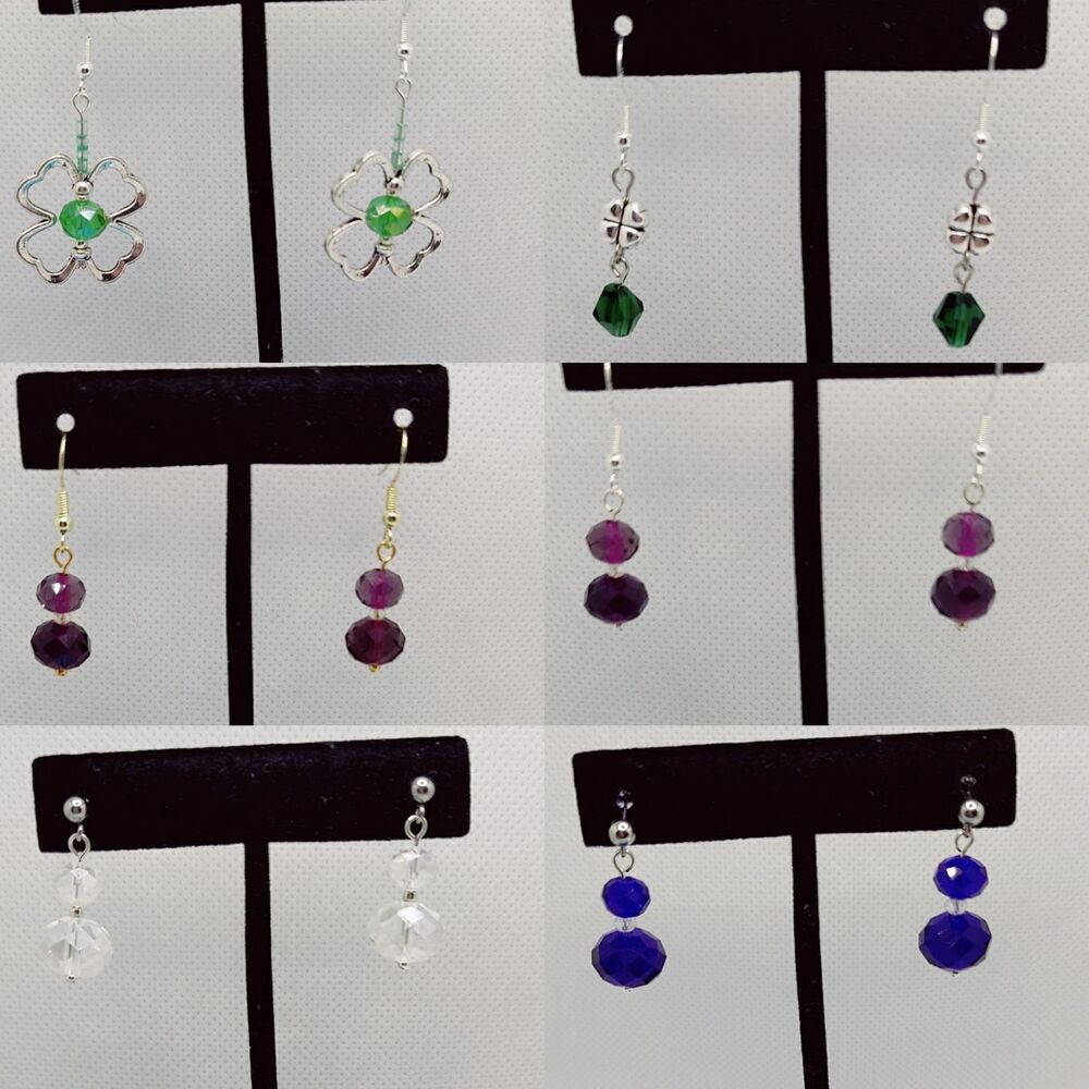 Crystal Dangle Drop Earrings